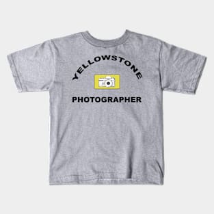 Yellowstone Photographer Kids T-Shirt